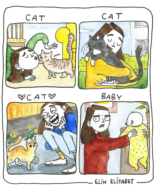 sýnismynd úr höfundasafni: Cartoons – Elín Elísabet