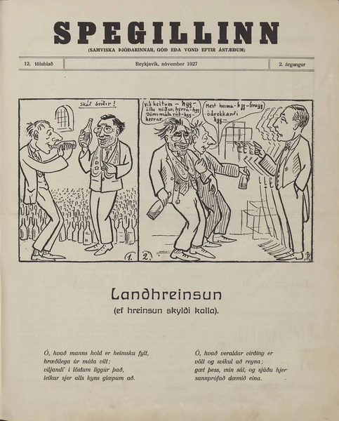 blaðsíða með verki: Landshreinsun (ef hreinsun skyldi halla)